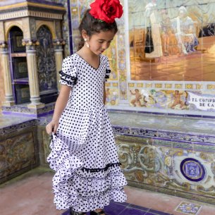 vestido rociero infantil