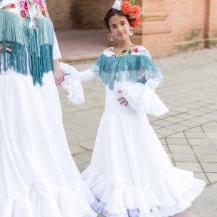 vestido flamenco niña