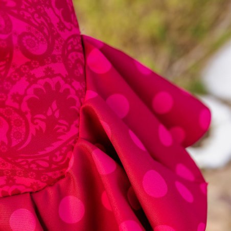 tejido traje de flamenca