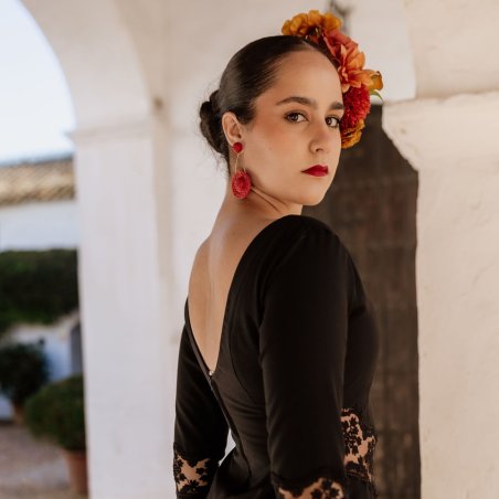 vestido flamenco oscuro