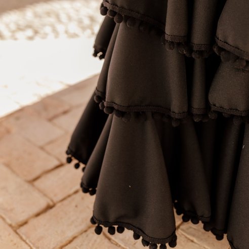 vestido flamenco madroños