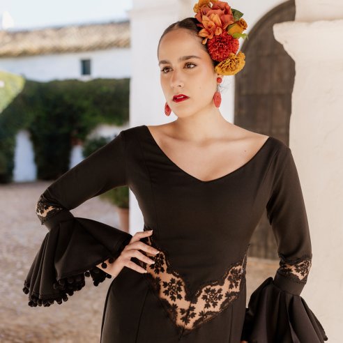 vestido flamenco transparencias