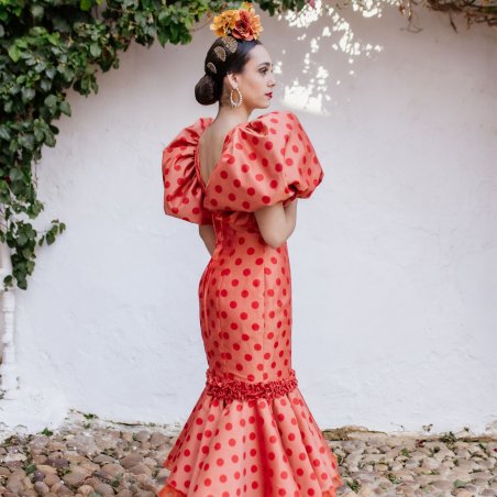 traje flamenco seda