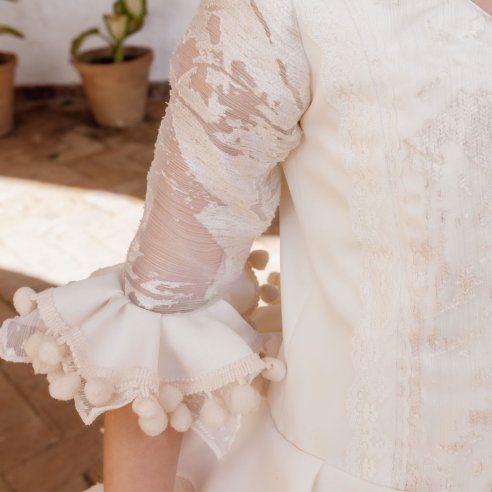 manga vestidos flamenca niña