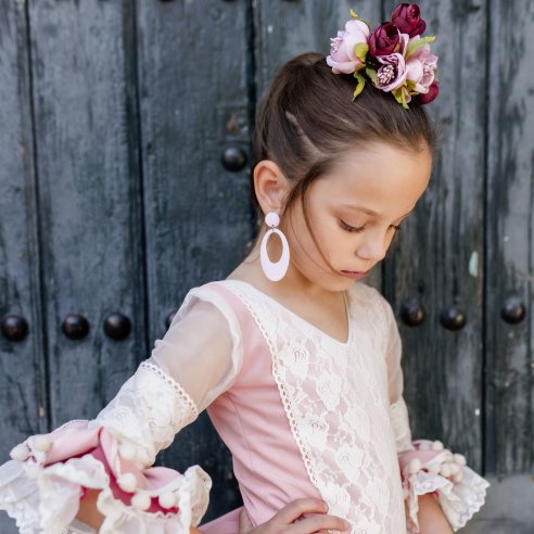 trajes flamencos niña puntillas