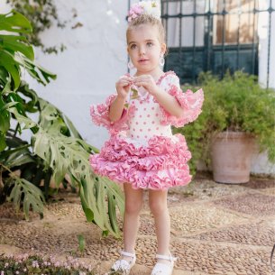 traje flamenco niña con mantoncillo 2