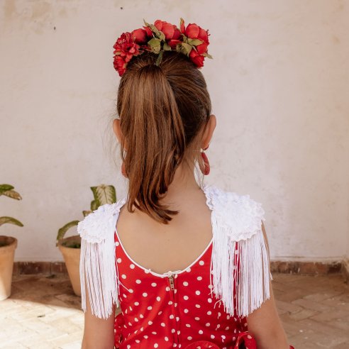 traje gitana niña con hombreras