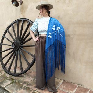 Conjunto de top y pantalón flamenco