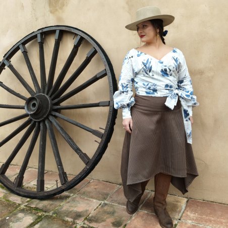 Blusa y falda campera