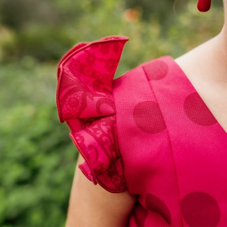 Carmesí - conjunto flamenco niña