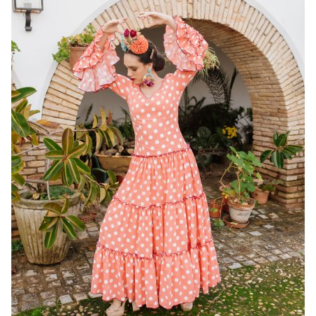 vestido canastero de la diseñadora de trajes de flamenca Carmen Garrido.