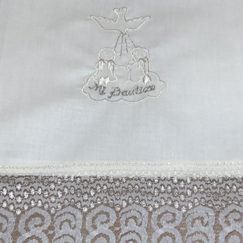 pañuelos de bautizo bordados