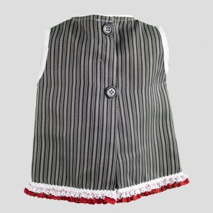 vestido rayas camperas bebé 2