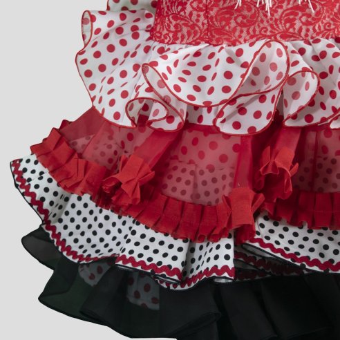 volantes traje flamenca niña