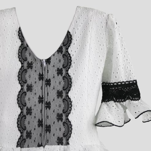 espalda vestido de gitana de niña