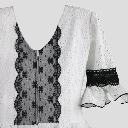 espalda vestido de gitana de niña