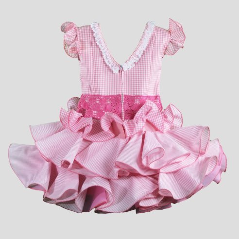espalda trajes de flamenca para niña