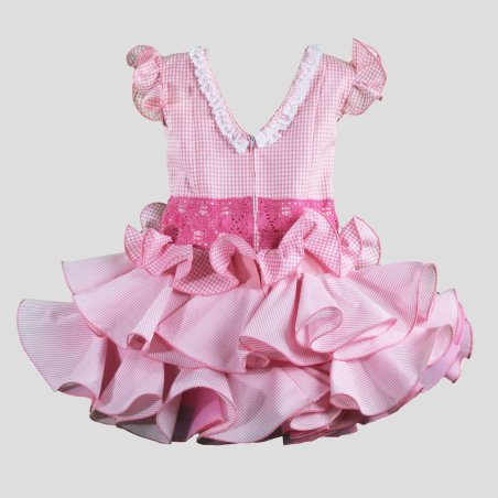 espalda trajes de flamenca para niña