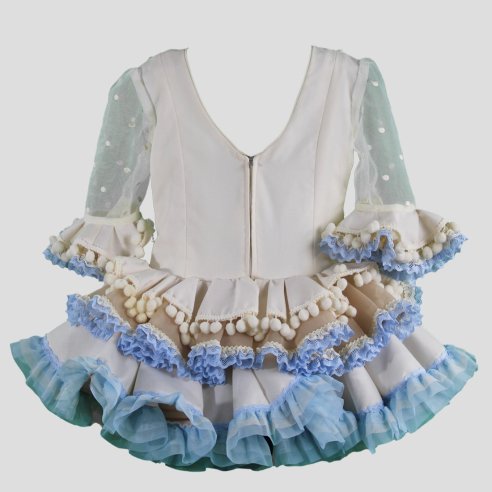 espalda vestido flamenca niña