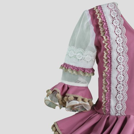 detalle vestido de flamenca niña
