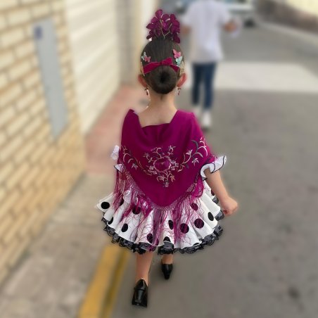 espalda vestido gitana