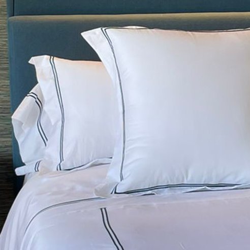 Sábana bajera ajustable hotel blanca percal Poliéster-Algodón de 150 hilos