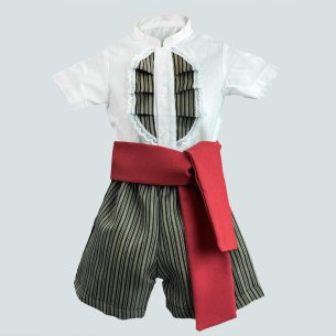 traje campero bebé marrón