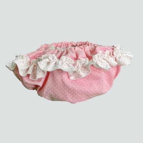 cubrepañal flamenco bebé rosa