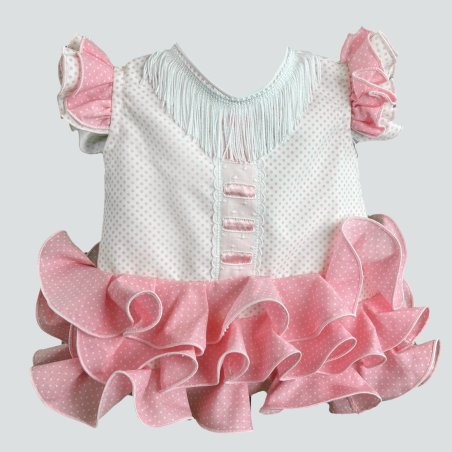 traje flamenca bebé rosa